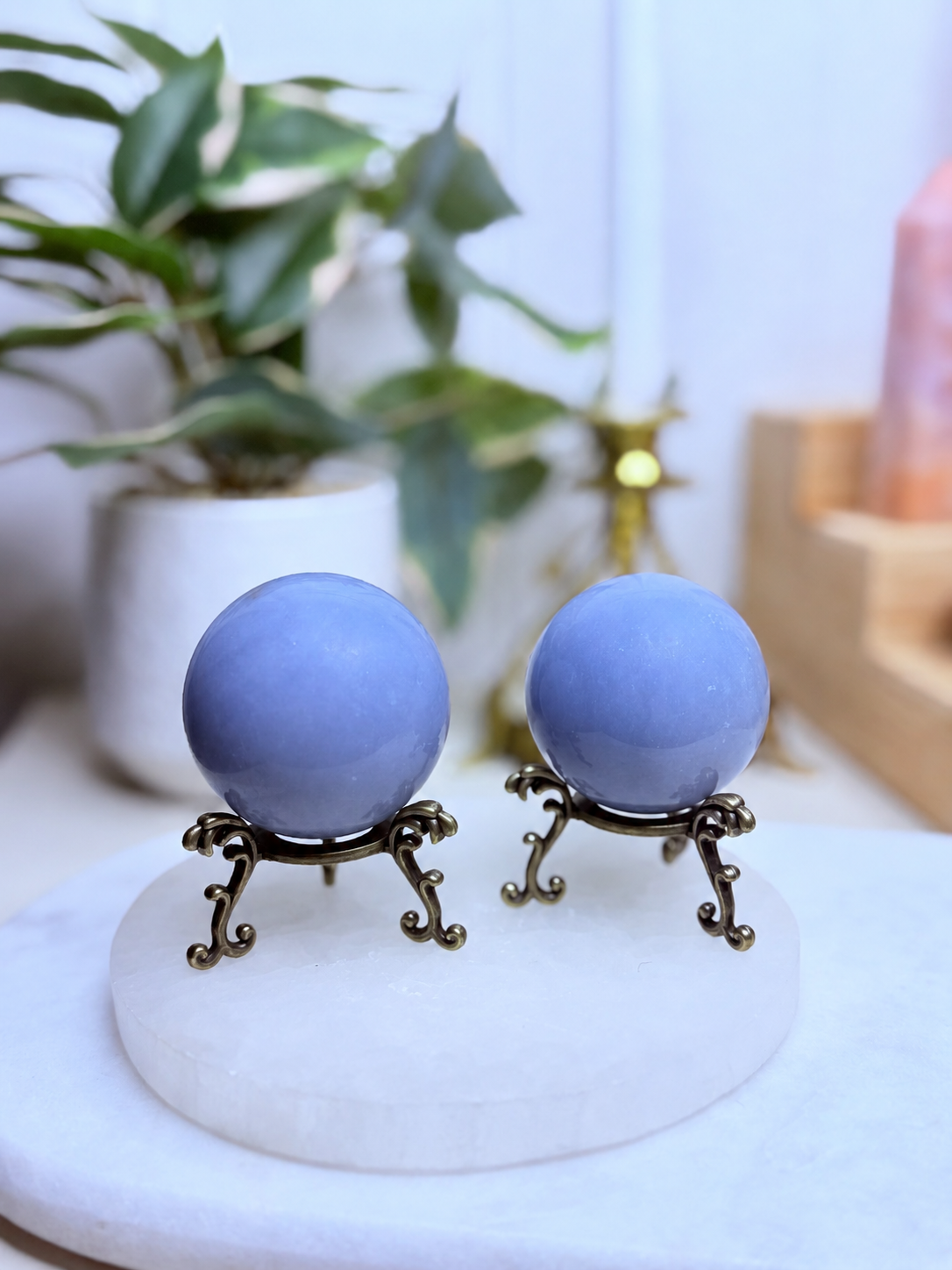 Angelite Spheres