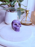 Charoite Skull