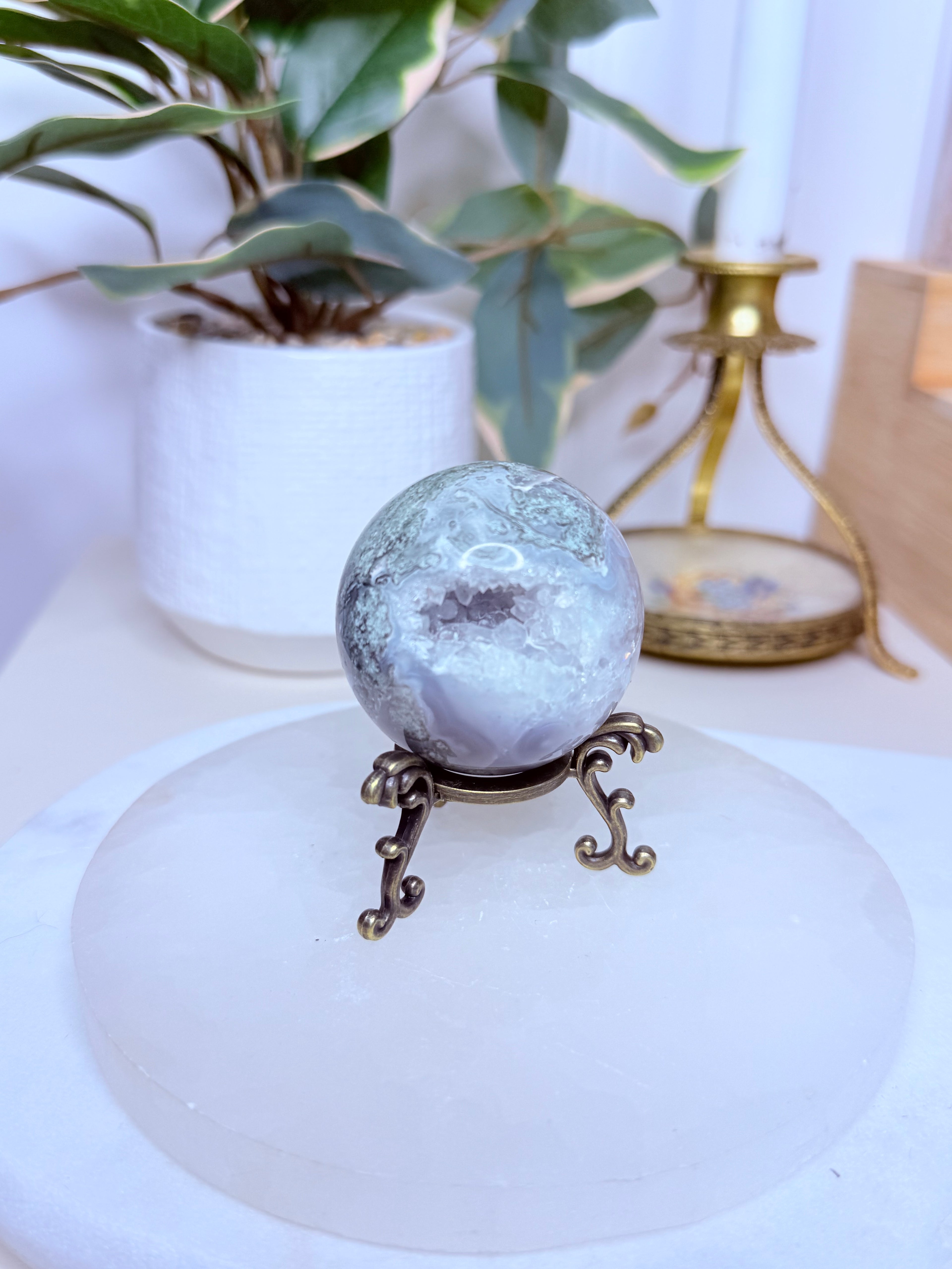 Moss Agate Sphere
