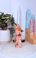 Carnelian & Flower Agate Tower