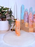 Carnelian & Flower Agate Tower