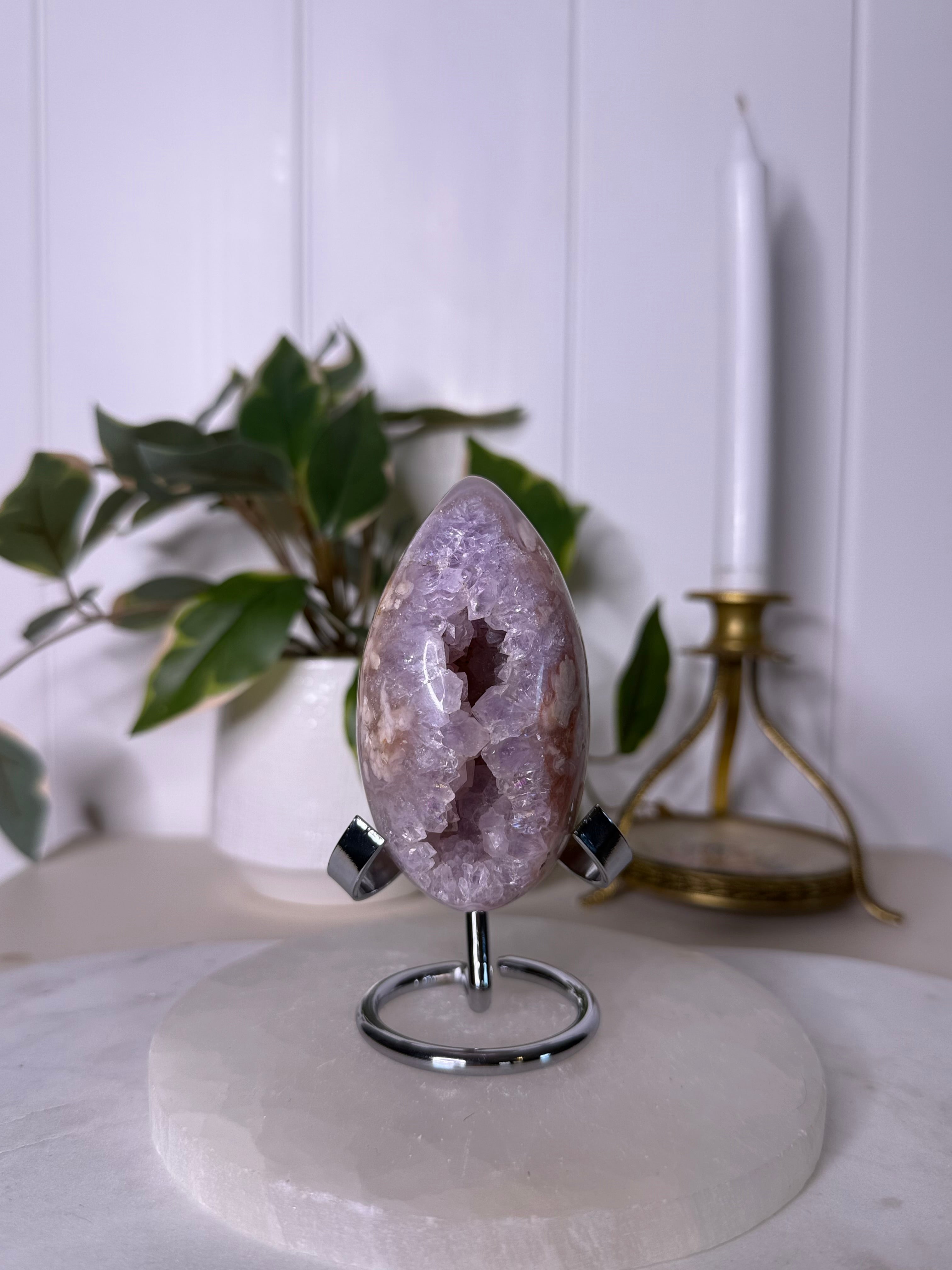 Pink Amethyst Flower Agate