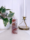 Peach Flower Agate Tower