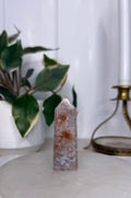 Peach Flower Agate Tower
