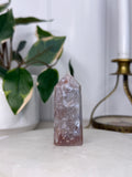 Peach Flower Agate Tower