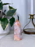 Carnelian & Flower Agate Tower