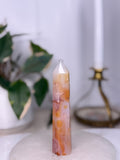 Carnelian Flower Agate Tower
