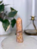Carnelian Flower Agate Tower