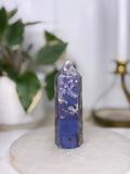 Blue Flower Agate Tower