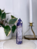 Blue Flower Agate Tower