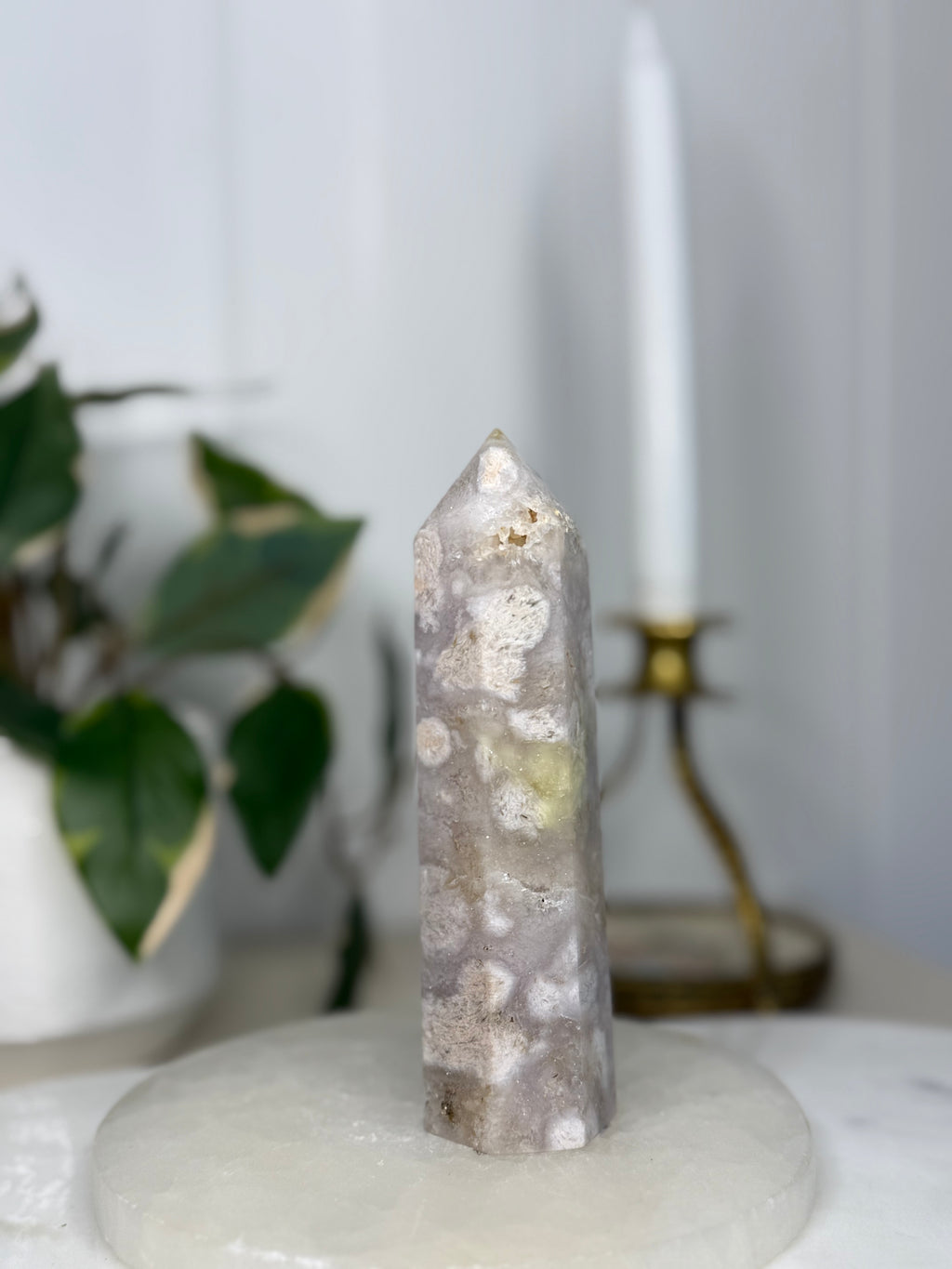 Pink Amethyst & Flower Agate