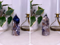 Blue Flower Agate Tower
