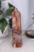 Carnelian & Flower Agate Tower
