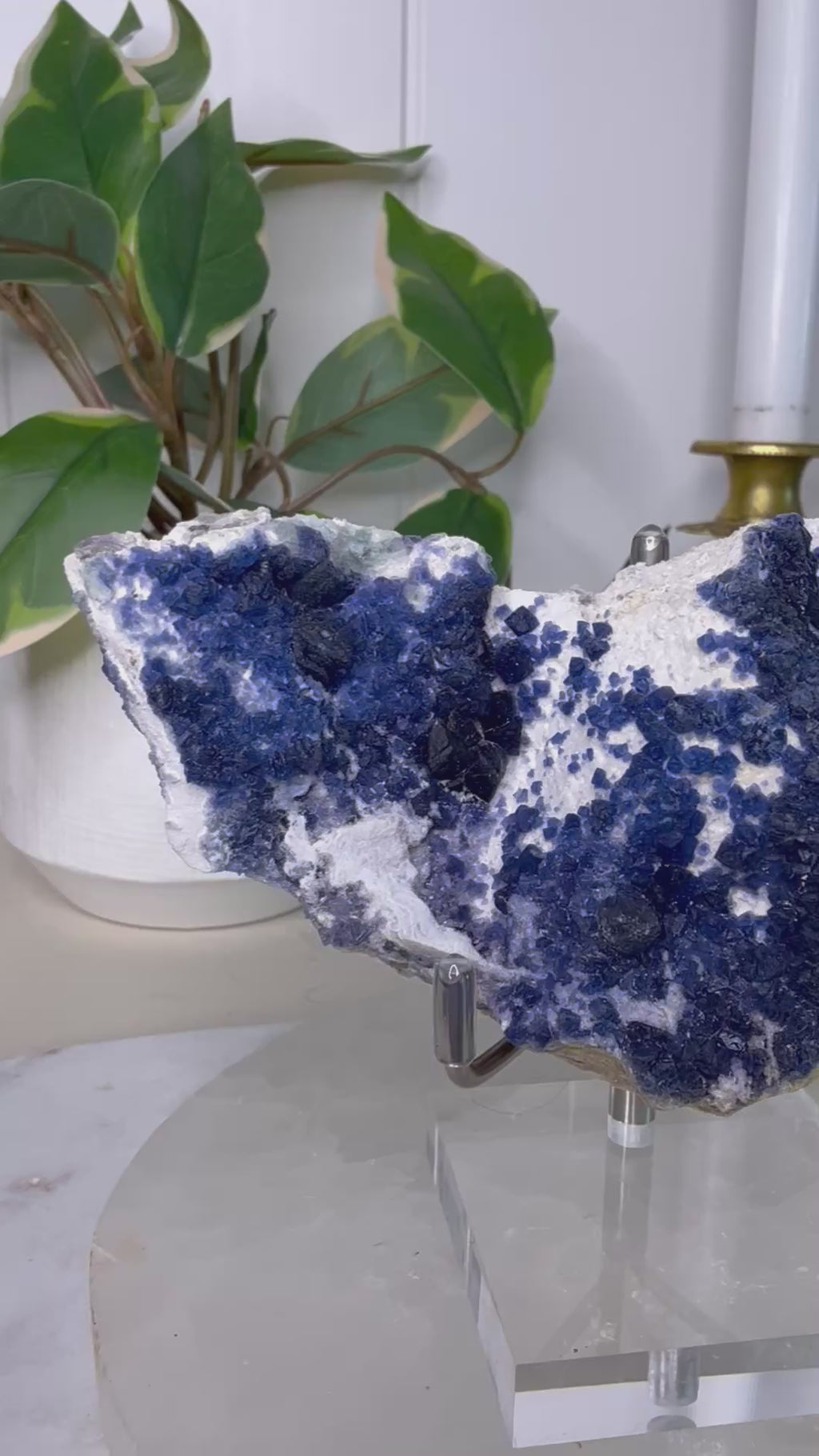Blueberry Fluorite Specimen